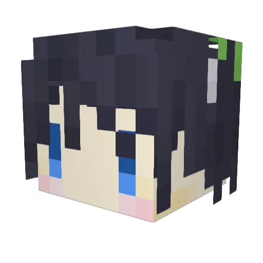 yuzi9029 Minecraft avatar head, 3D render