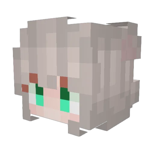 yuzu5901 Minecraft avatar head, 3D render