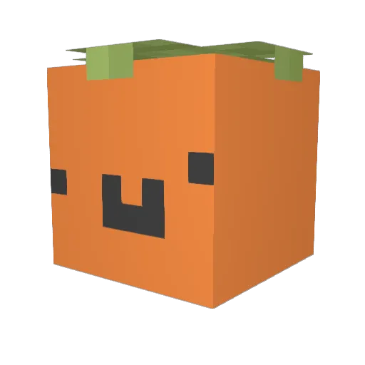 yuzuup Minecraft avatar head, 3D render