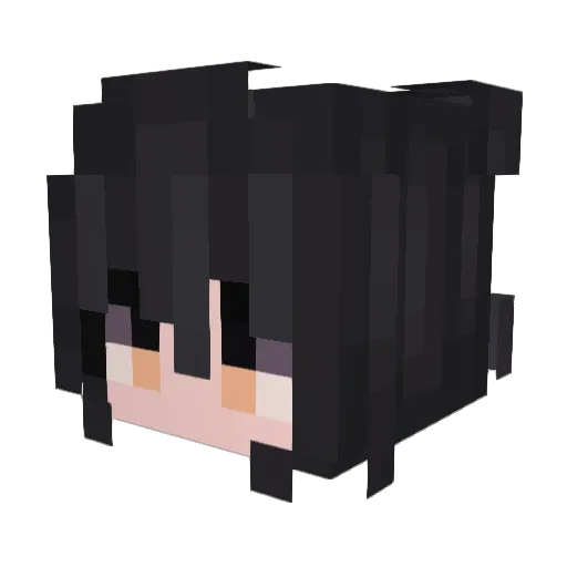 yvachi Minecraft avatar head, 3D render