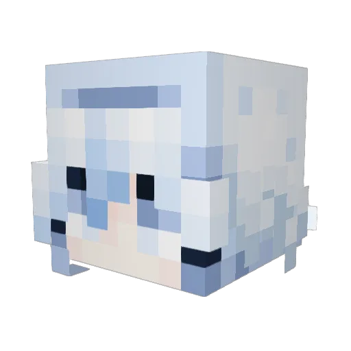 yvainestars Minecraft avatar head, 3D render