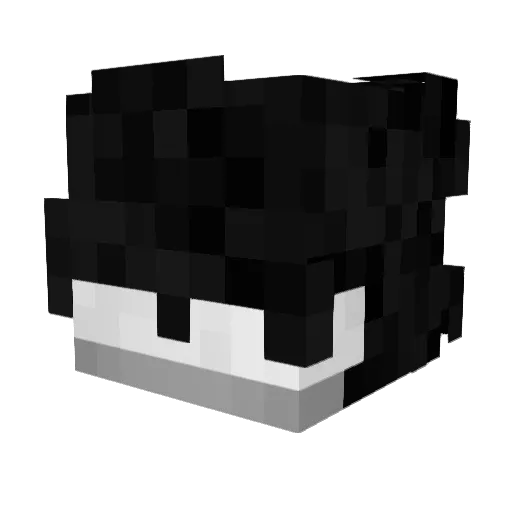 yveiir Minecraft avatar head, 3D render