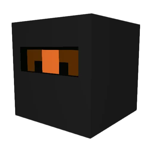 yveli Minecraft avatar head, 3D render