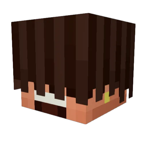yveltxll Minecraft avatar head, 3D render