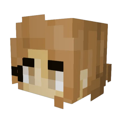 yvet812 Minecraft avatar head, 3D render
