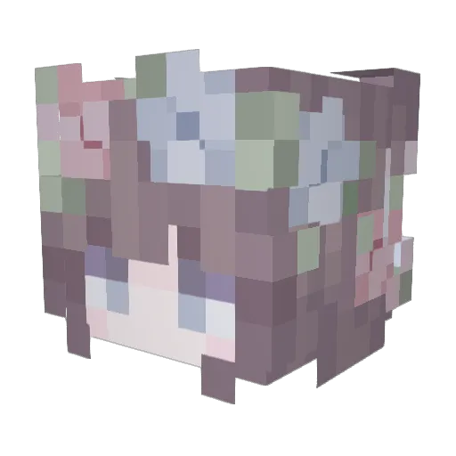 yvhao Minecraft avatar head, 3D render