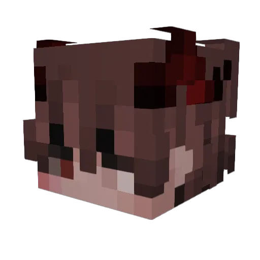 yvngxin Minecraft avatar head, 3D render