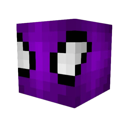 yvqa Minecraft avatar head, 3D render