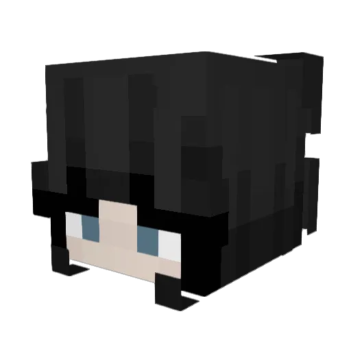 yvwl Minecraft avatar head, 3D render