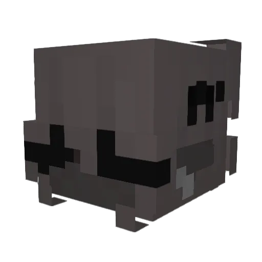 yvwni Minecraft avatar head, 3D render