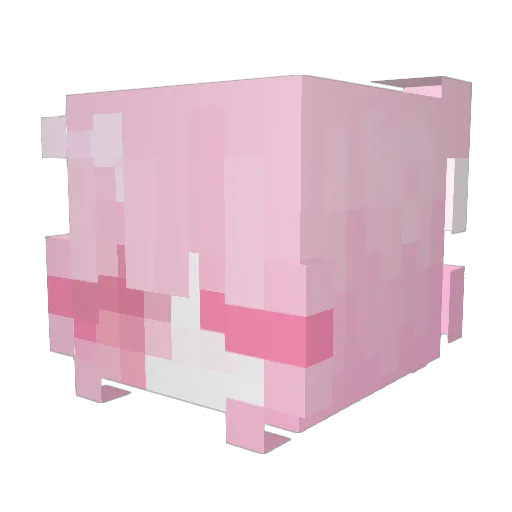 yvyyv Minecraft avatar head, 3D render