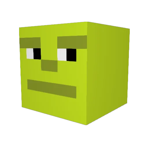 yvzki Minecraft avatar head, 3D render