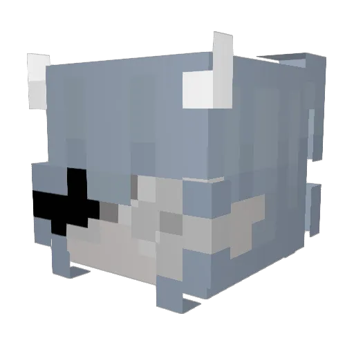 yvzuki Minecraft avatar head, 3D render