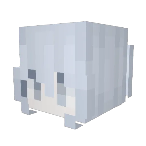 ywdi Minecraft avatar head, 3D render