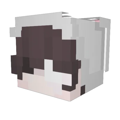 yweg Minecraft avatar head, 3D render