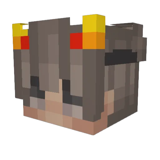 ywejs2 Minecraft avatar head, 3D render