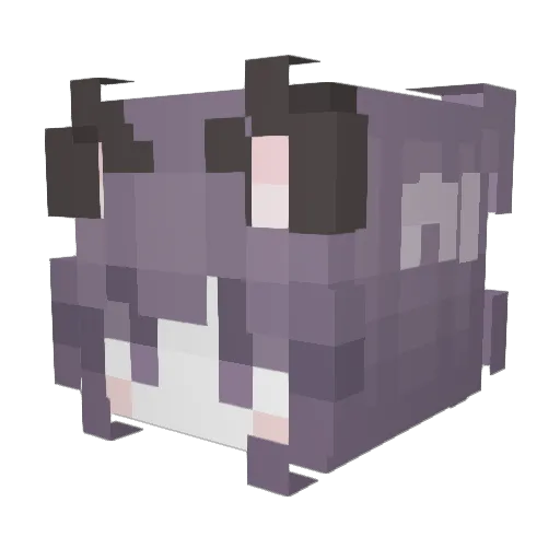 ywkki Minecraft avatar head, 3D render