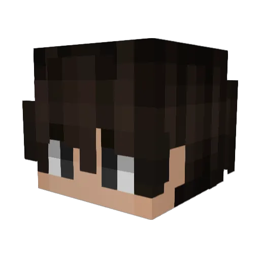 ywrk Minecraft avatar head, 3D render