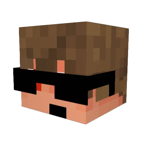 yx3 Minecraft avatar head, 3D render
