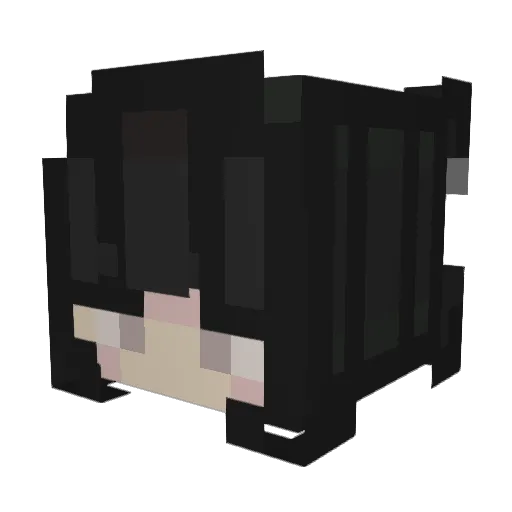 yxgng Minecraft avatar head, 3D render