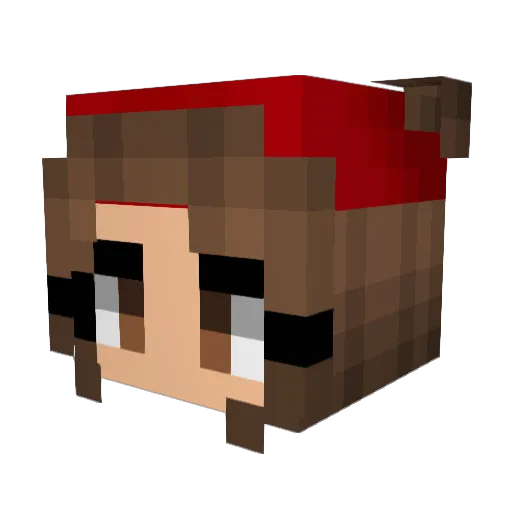 yxiloxy Minecraft avatar head, 3D render