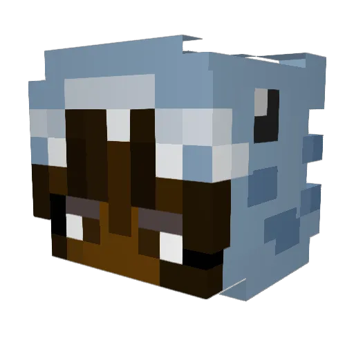 yxknlo Minecraft avatar head, 3D render