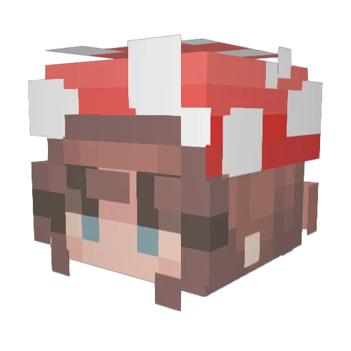 yxko45 Minecraft avatar head, 3D render