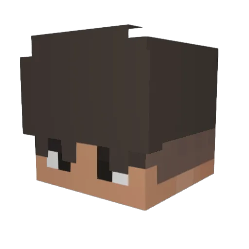 yxlii Minecraft avatar head, 3D render