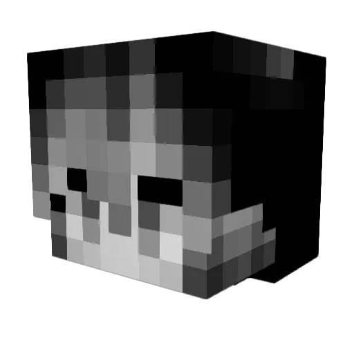 yxqu Minecraft avatar head, 3D render