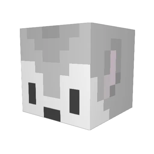 yxriza Minecraft avatar head, 3D render