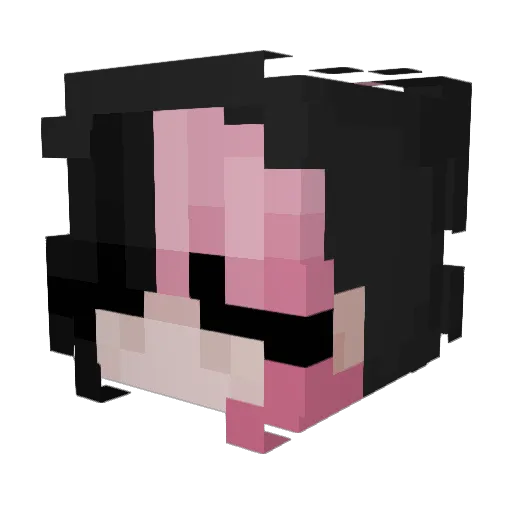 yxungdex Minecraft avatar head, 3D render