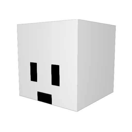 yxw_zzl Minecraft avatar head, 3D render