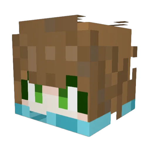yxx_j10 Minecraft avatar head, 3D render
