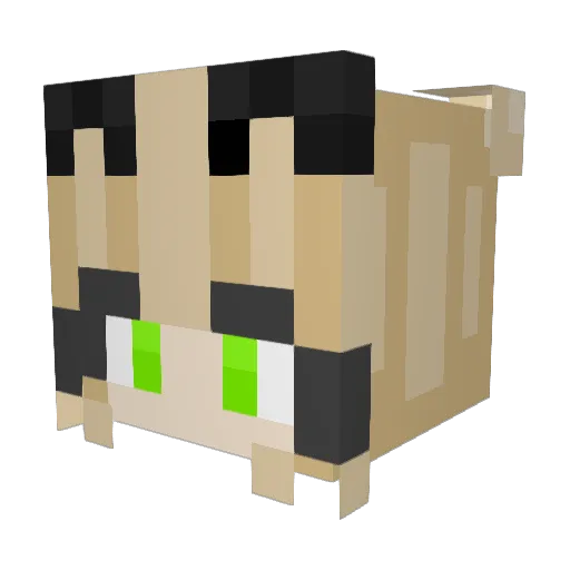 yxxgl Minecraft avatar head, 3D render