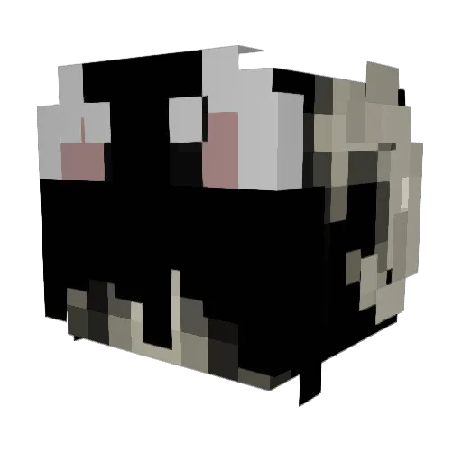 yxye Minecraft avatar head, 3D render