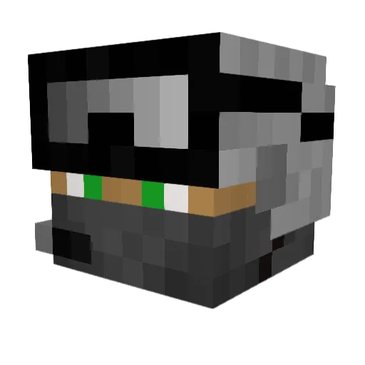 yy1812 Minecraft avatar head, 3D render