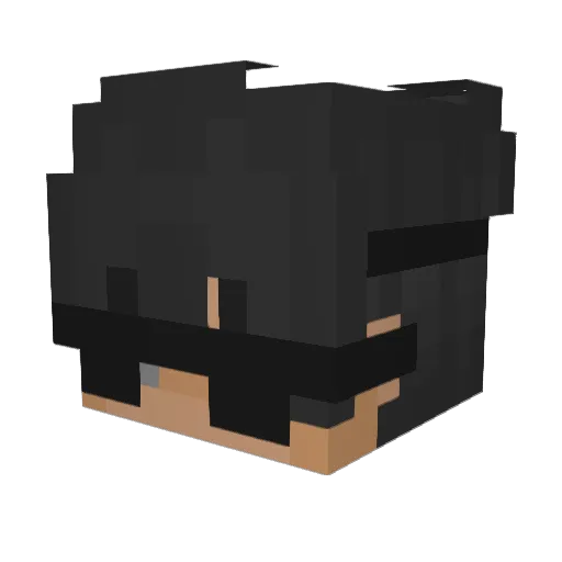 yyeah Minecraft avatar head, 3D render