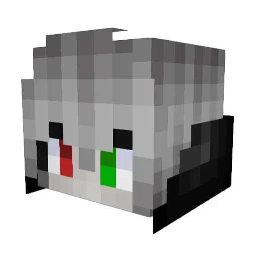 yyedi Minecraft avatar head, 3D render
