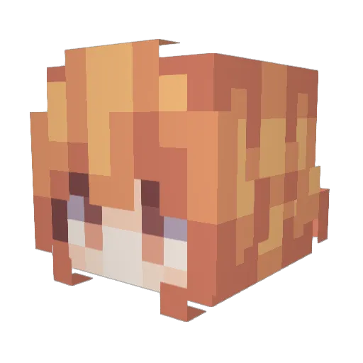 yyoolii Minecraft avatar head, 3D render