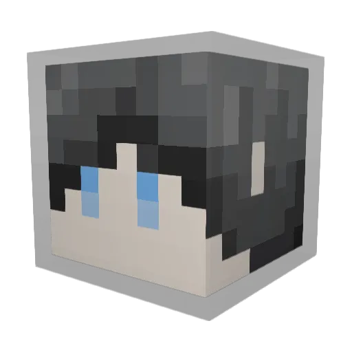 yytulip Minecraft avatar head, 3D render