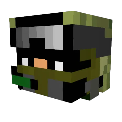 yyuta1226 Minecraft avatar head, 3D render