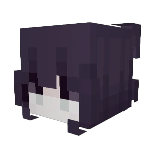 yyvana Minecraft avatar head, 3D render