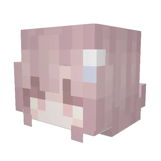 yyx_yodream Minecraft avatar head, 3D render