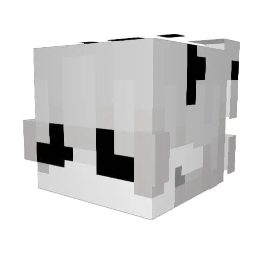 yyxv Minecraft avatar head, 3D render