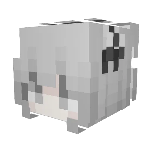 yyxzz1 Minecraft avatar head, 3D render