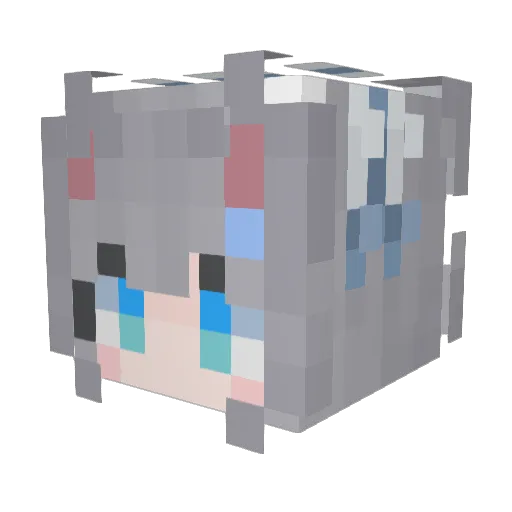 yyy1110 Minecraft avatar head, 3D render