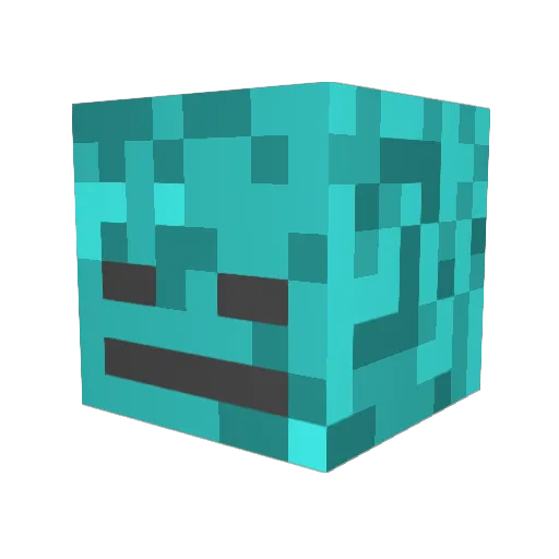 yyyjean Minecraft avatar head, 3D render