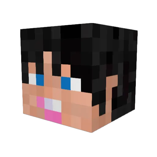 yyyyuuuu Minecraft avatar head, 3D render
