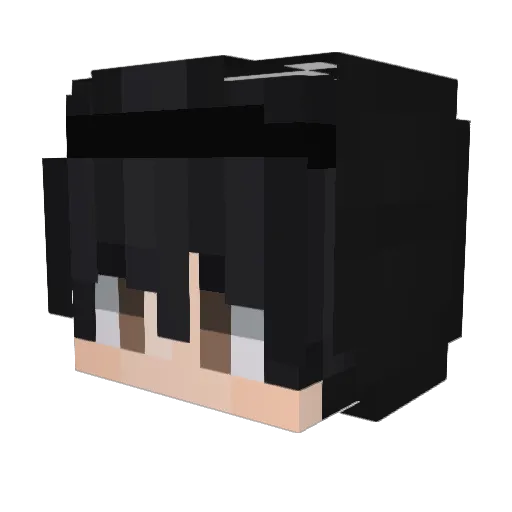 yyyyyysr Minecraft avatar head, 3D render