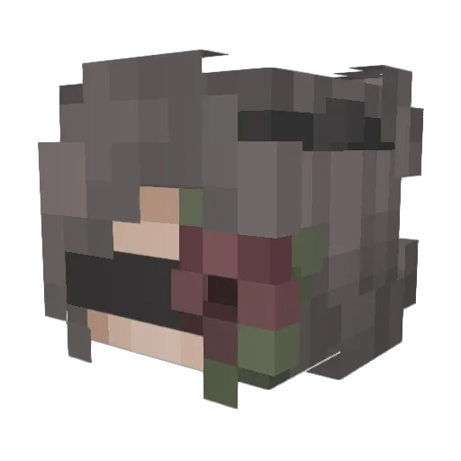yyyyyyyy521 Minecraft avatar head, 3D render
